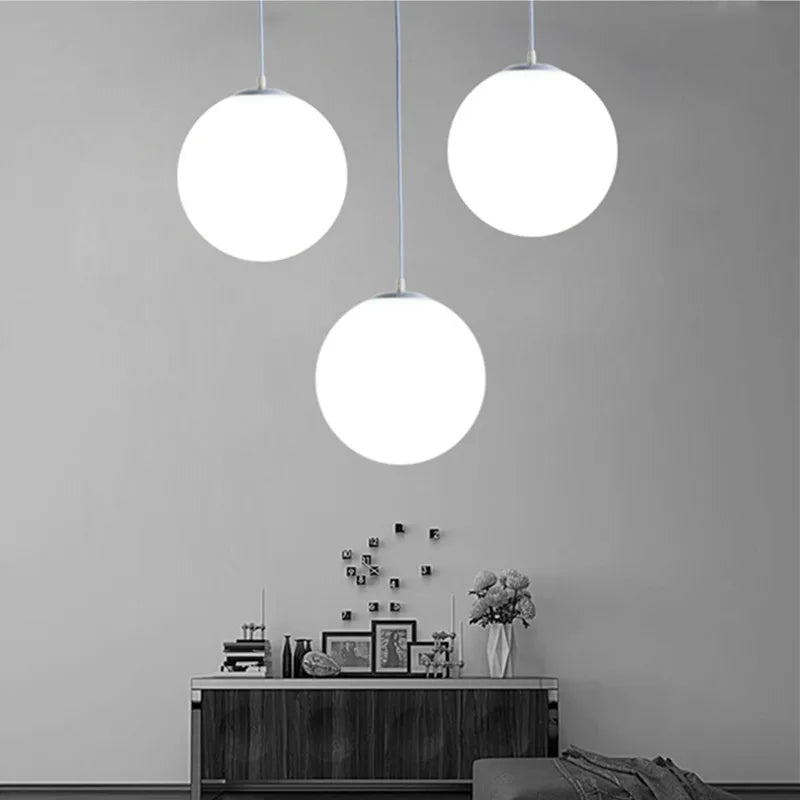 Lustre Boule Blanc