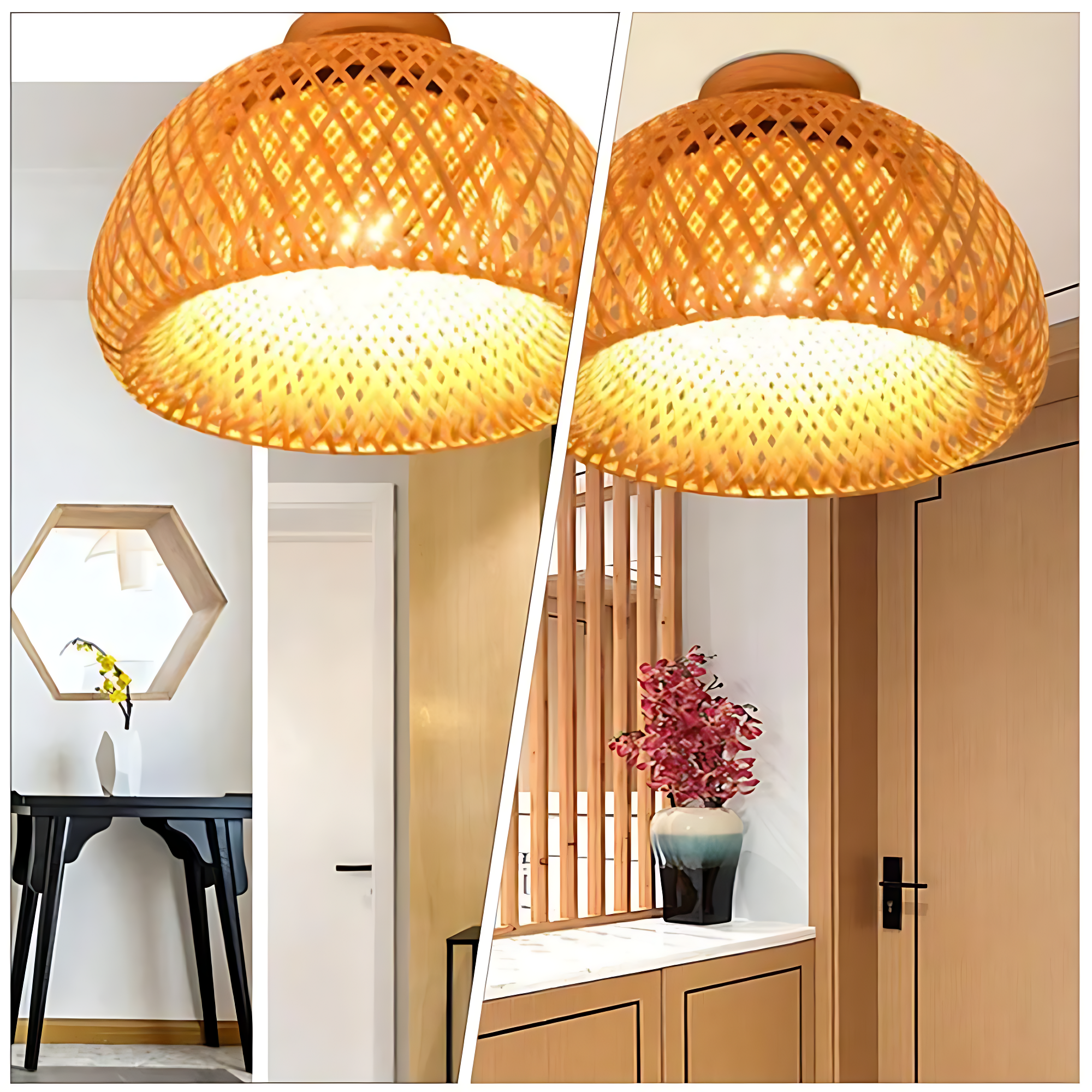 Lustre Rotin Vintage