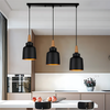Lustre Suspension Bois Et Noir