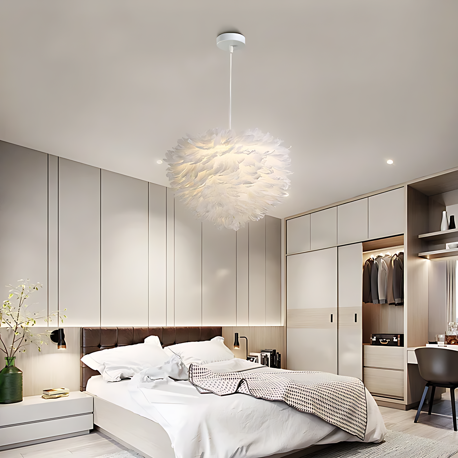 Lustre Blanc Plume