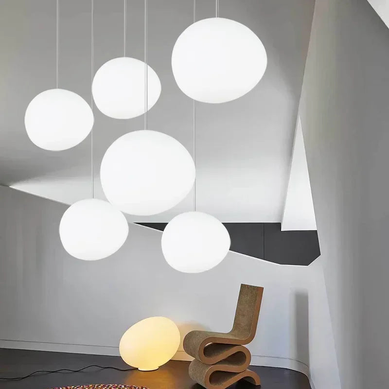Lustre Blanc Rond