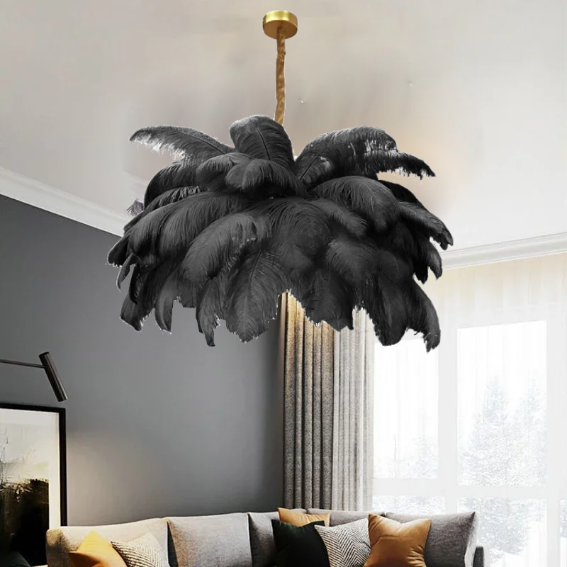 Lustre Plume Noir