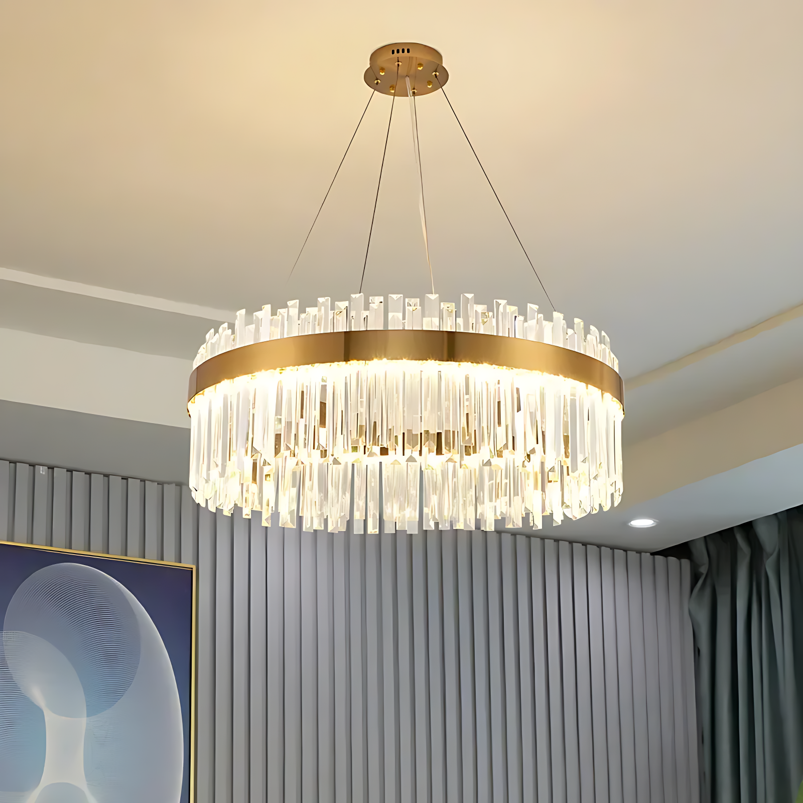 Lustre Rond Cristal