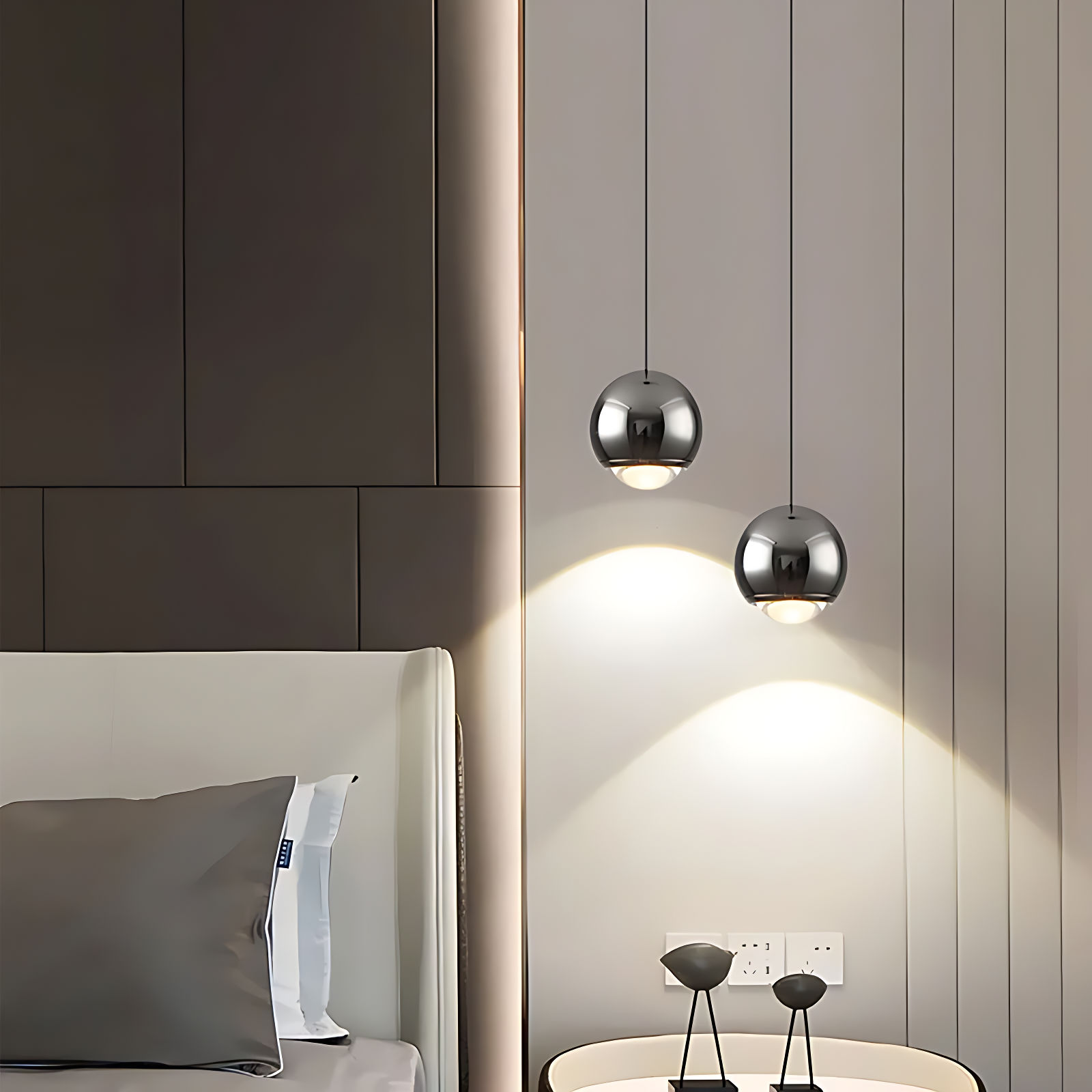 Lustre Suspension Gris