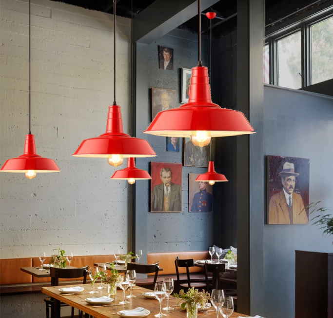 Lustre Suspension Rouge