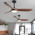 Lustre Ventilateur Bois