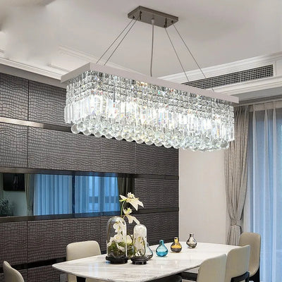 Lustre Cristal Rectangulaire