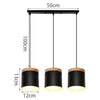 Lustre Suspension Bois Et Noir