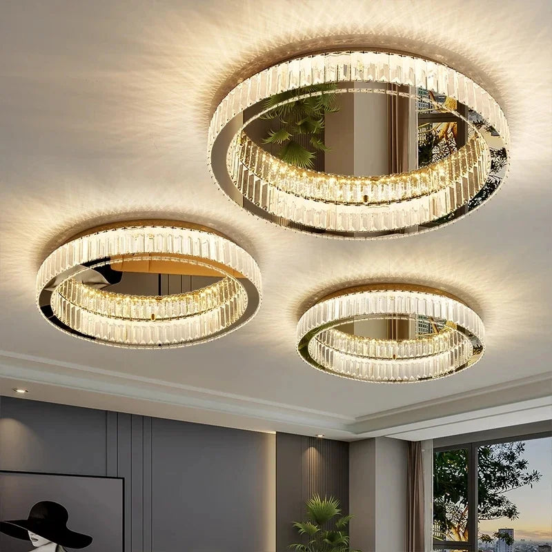 Lustre Plafonnier Doré