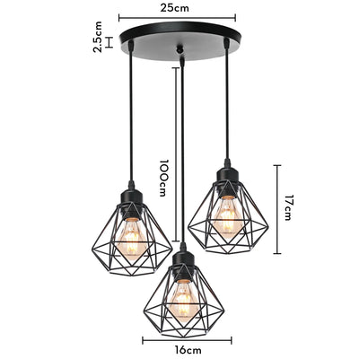 Lustre Suspension Noir