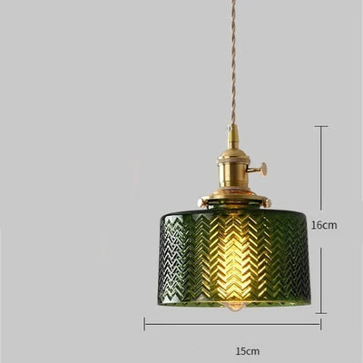 Lustre En Verre Vert