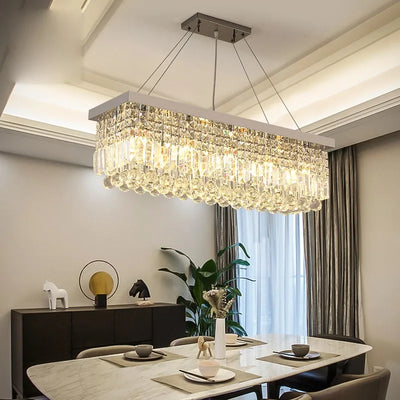 Lustre Cristal Rectangulaire