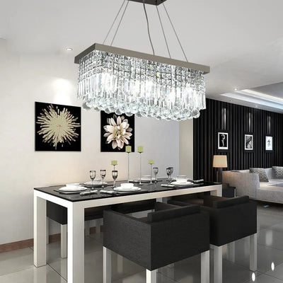 Lustre Cristal Rectangulaire