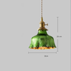 Lustre En Verre Vert