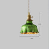 Lustre En Verre Vert