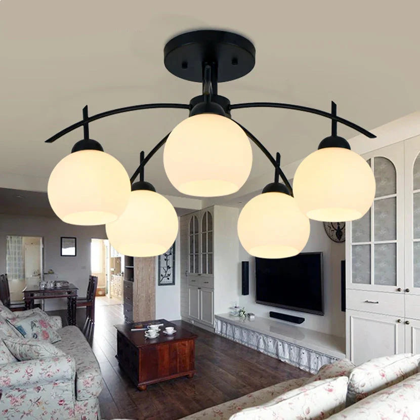 Lustre Blanc Et Noir
