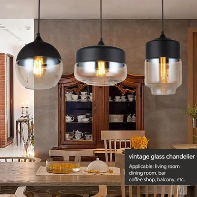 Lustre Suspension Verre Fumé