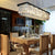Lustre Cristal Rectangulaire