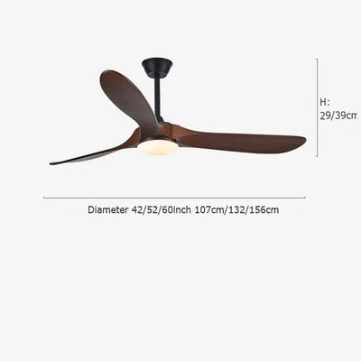 Lustre Ventilateur Bois