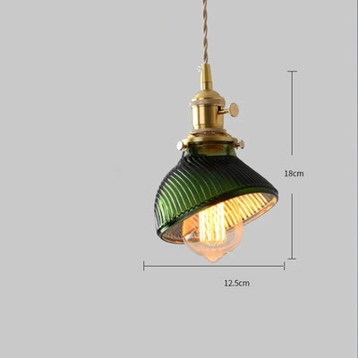 Lustre En Verre Vert