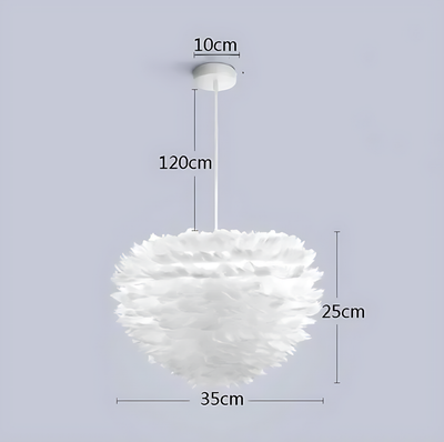 Lustre Blanc Plume