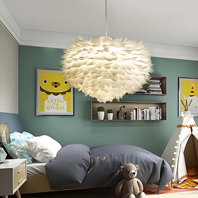 Lustre Blanc Plume
