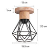 Lustre Suspension Bois Et Métal