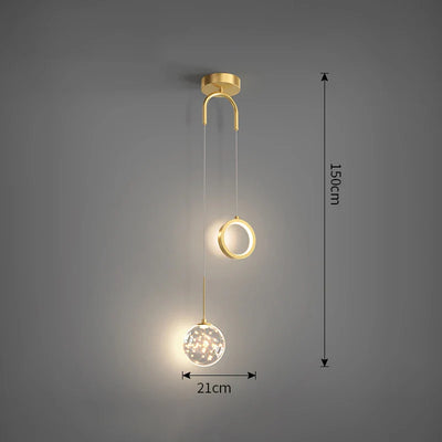 Lustre En Verre Moderne