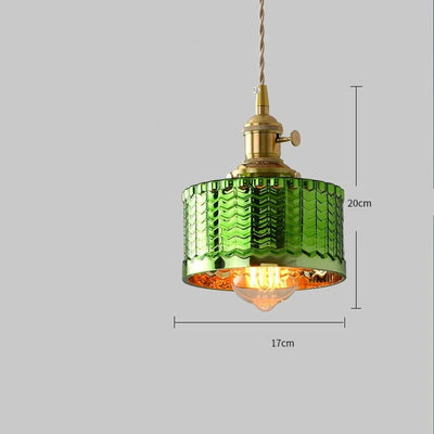 Lustre En Verre Vert