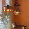 Lustre Bois Et Verre