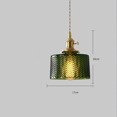 Lustre En Verre Vert