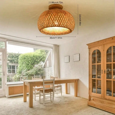 Lustre Suspension Bambou