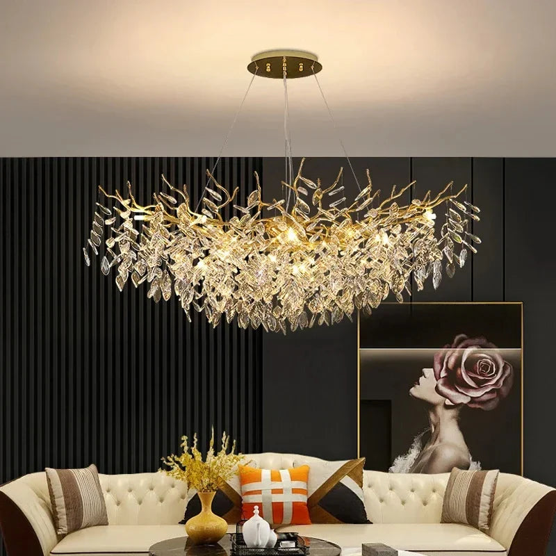 Lustre Suspension Doré