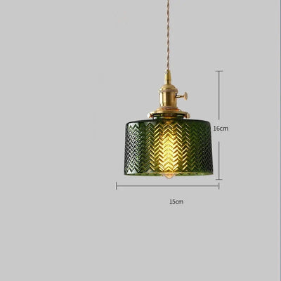Lustre En Verre Vert