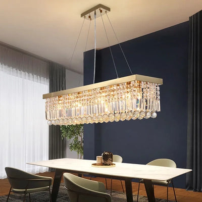 Lustre Cristal Rectangulaire