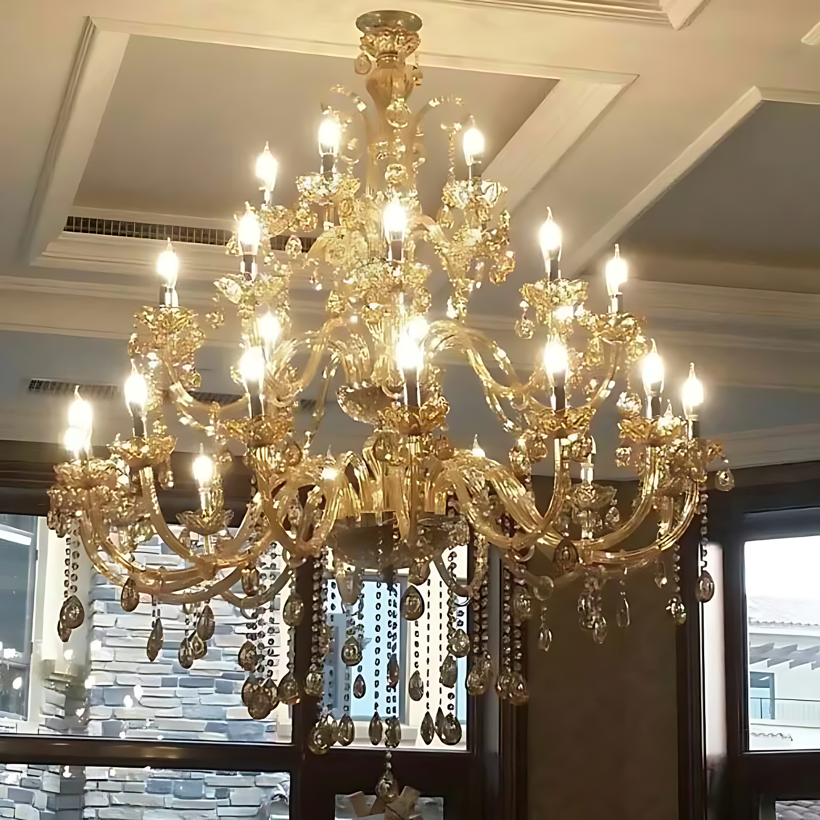 Lustre Cristal 6 Branches