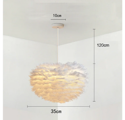 Lustre Suspension En Plumes