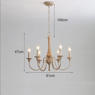 Lustre Suspension Bois