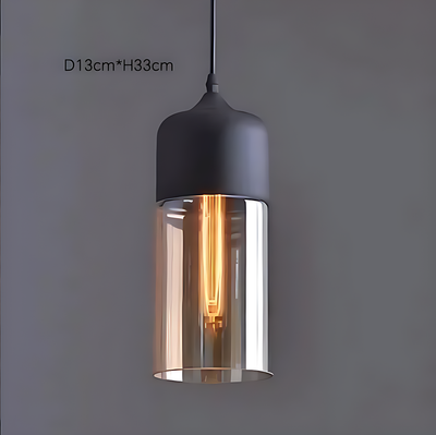 Lustre Suspension Verre Fumé