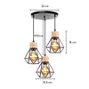 Lustre Suspension Bois Et Métal